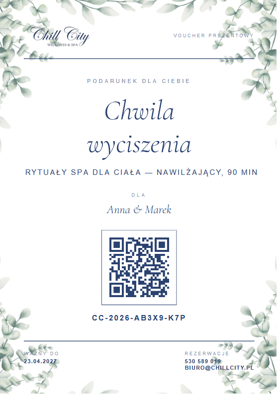 Voucher Chill City — projekt 1